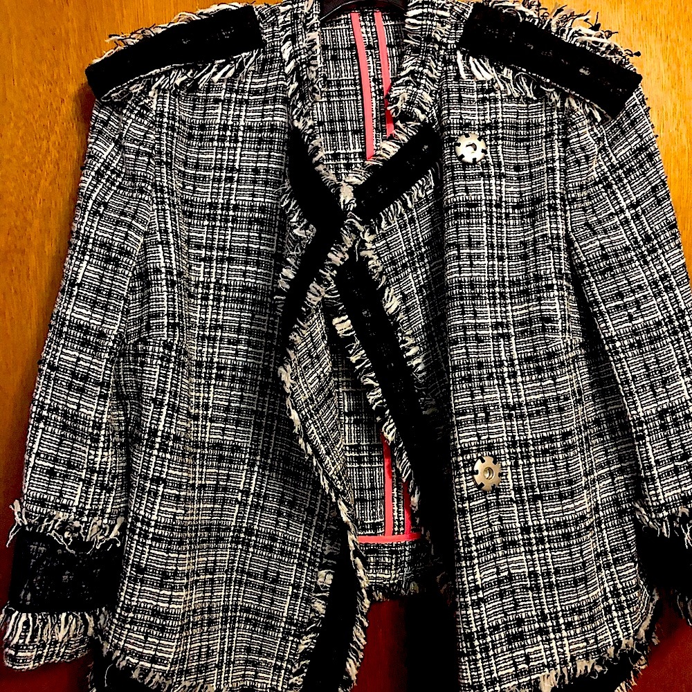 RACHEL Rachel Roy Designer Tweed Jacket NWOT